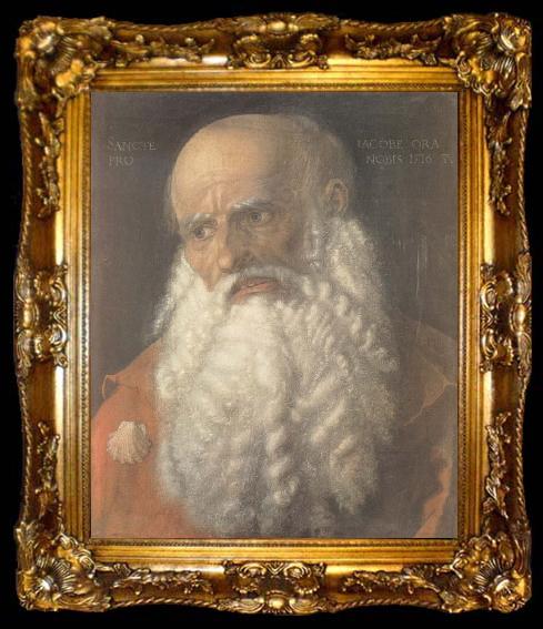 framed  Albrecht Durer Head of the Apostle james, ta009-2